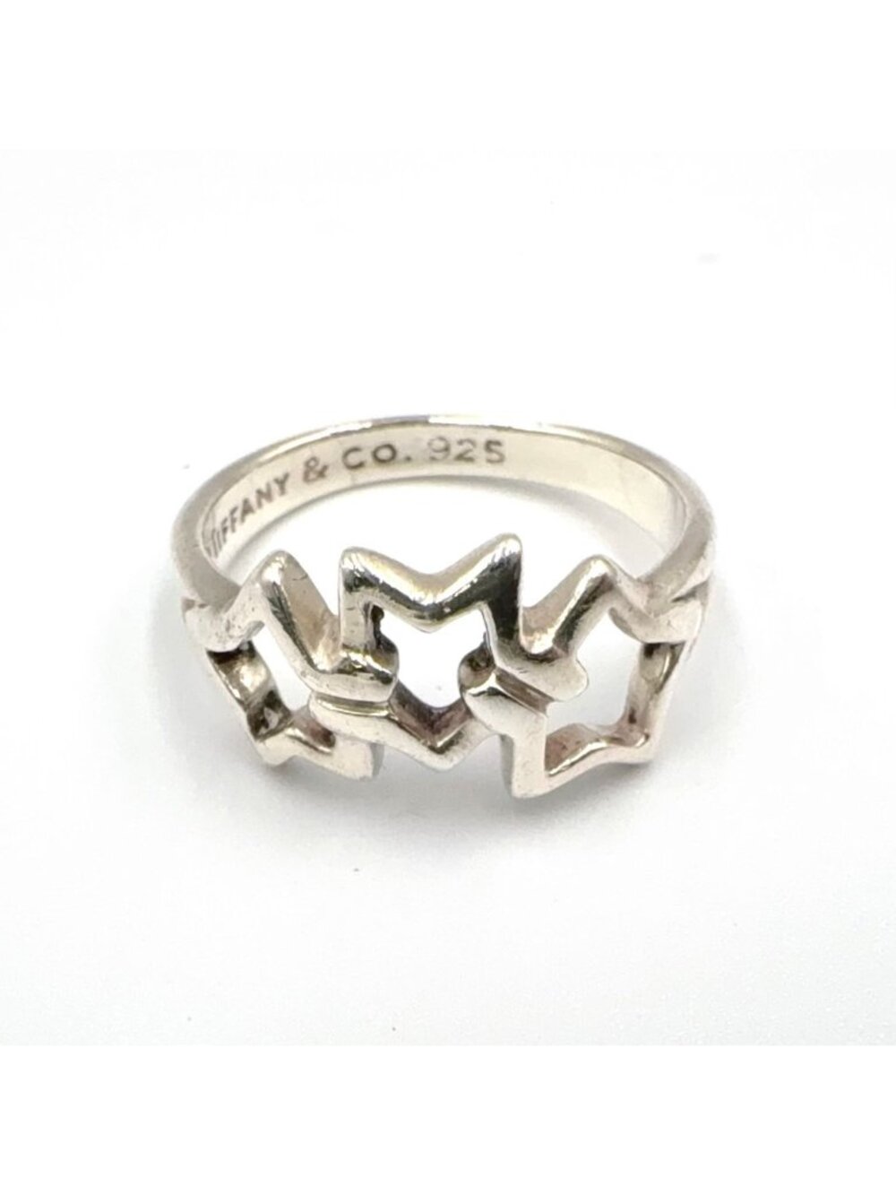 Tiffany & Co Triple Star 925 Sterling Silver Ring